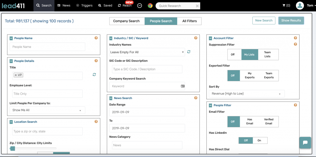 Lead411: Updated Enterprise Level Features and Data Accuracy for our Fast Growing Client Base
