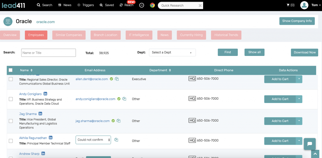 Lead411: Updated Enterprise Level Features and Data Accuracy for our Fast Growing Client Base
