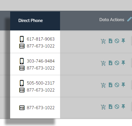 Direct Dials Verified