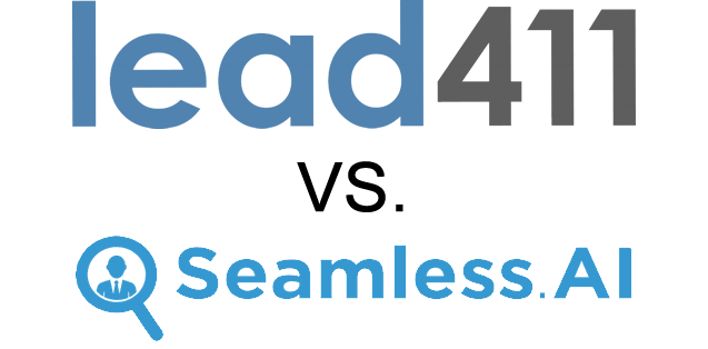 logo comparison lead411 seamless Seamless.ai Competitor