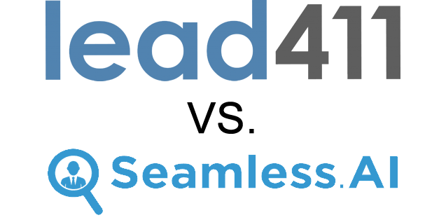 logo comparison lead411 seamlessv2 Seamless.ai Alternative Lead411