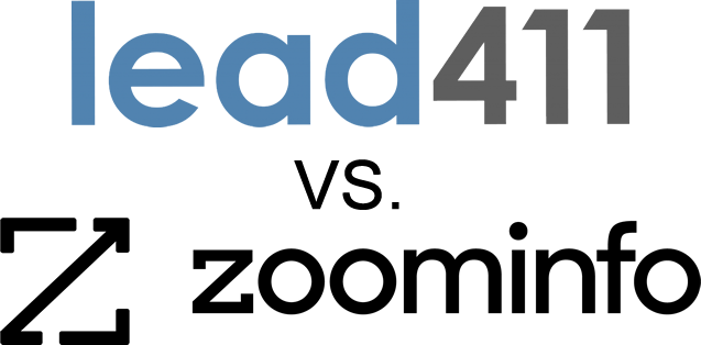 logo comparison Zoominfo Competitor Lead411