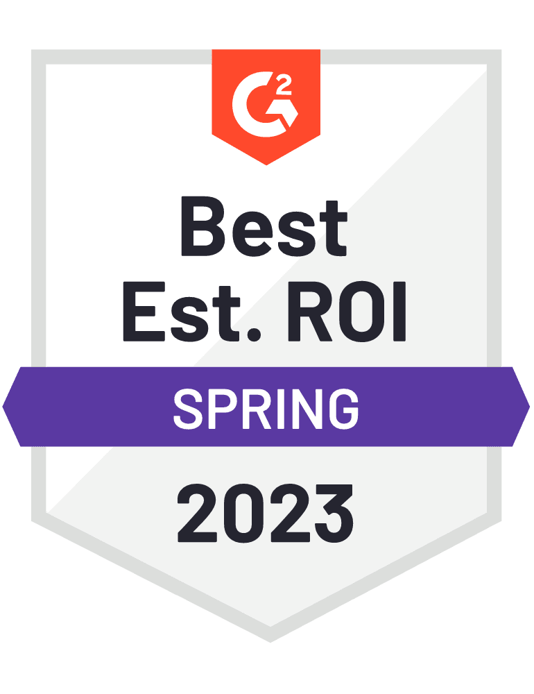 Lead411 Badges - G2 Crowd Best ROI Small Business V2