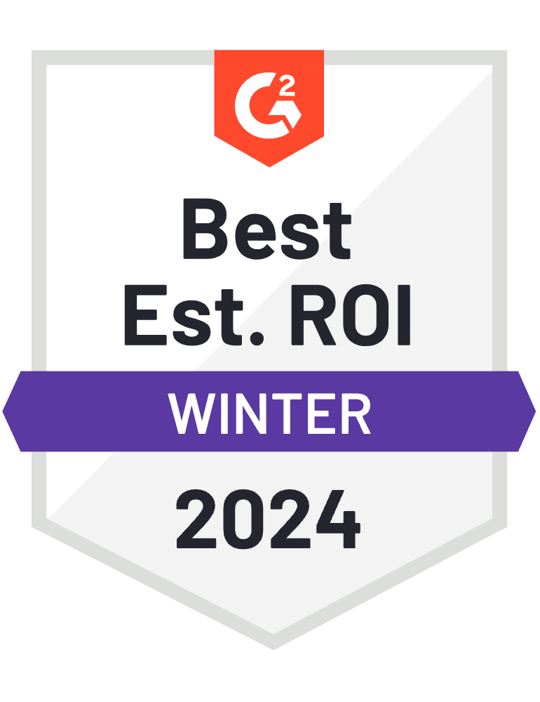 Lead411 Badges - G2 Crowd Best ROI Small Business V2