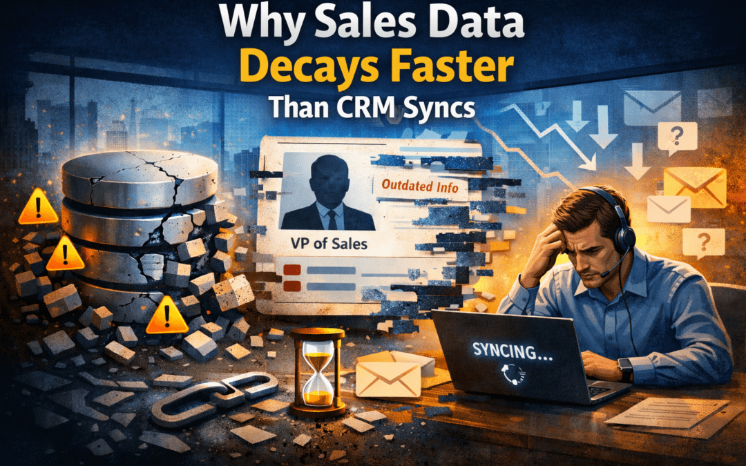 Why Sales Data Decays Faster Than CRM Syncs