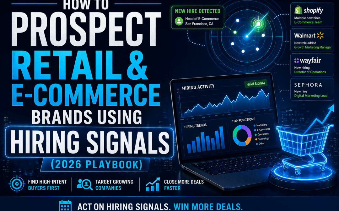 How to Prospect Retail and E-Commerce Brands Using Hiring Signals (2026 Guide)