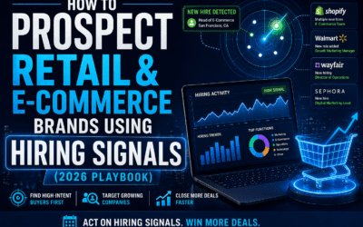 How to Prospect Retail and E-Commerce Brands Using Hiring Signals (2026 Guide)