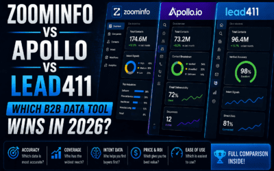 ZoomInfo vs Apollo vs Lead411: Which B2B Data Provider Wins in 2026?