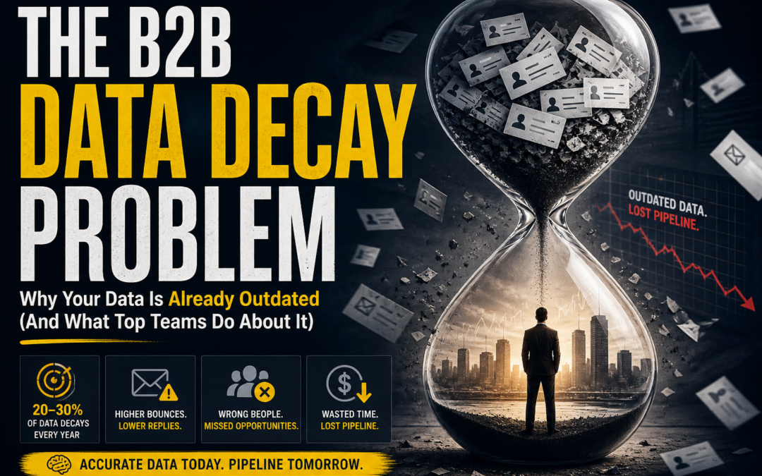 The B2B Data Decay Problem: Why Your Data Is Already Outdated (And What Top Teams Do About It)