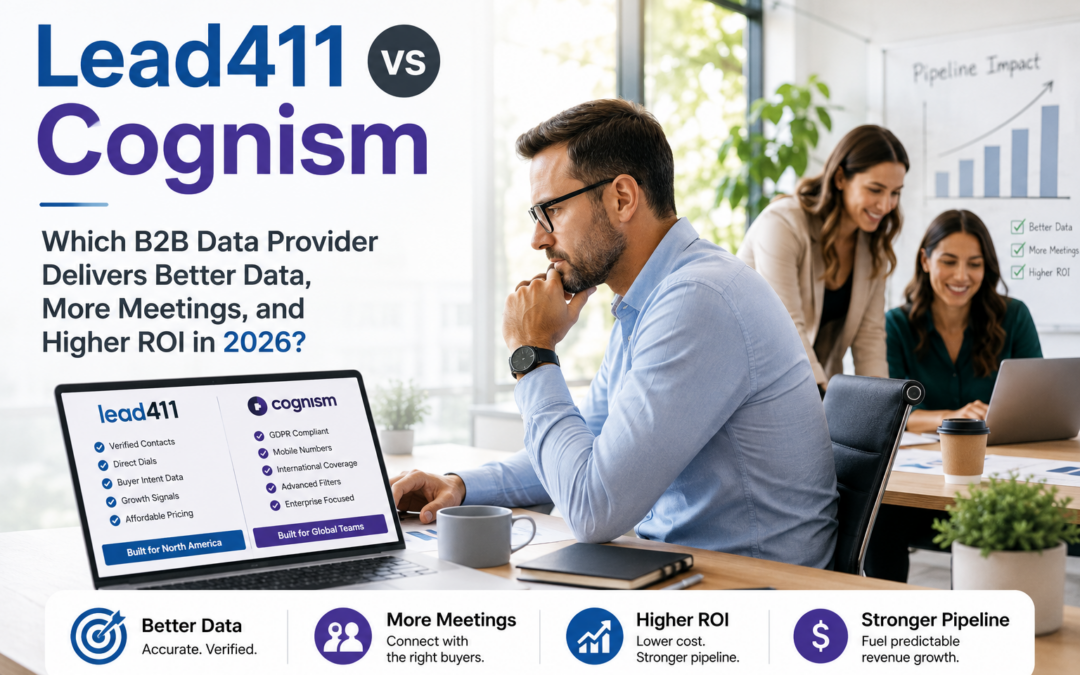 Lead411 vs Cognism: Which B2B Data Provider Delivers Better Data, More Meetings, and Higher ROI in 2026?